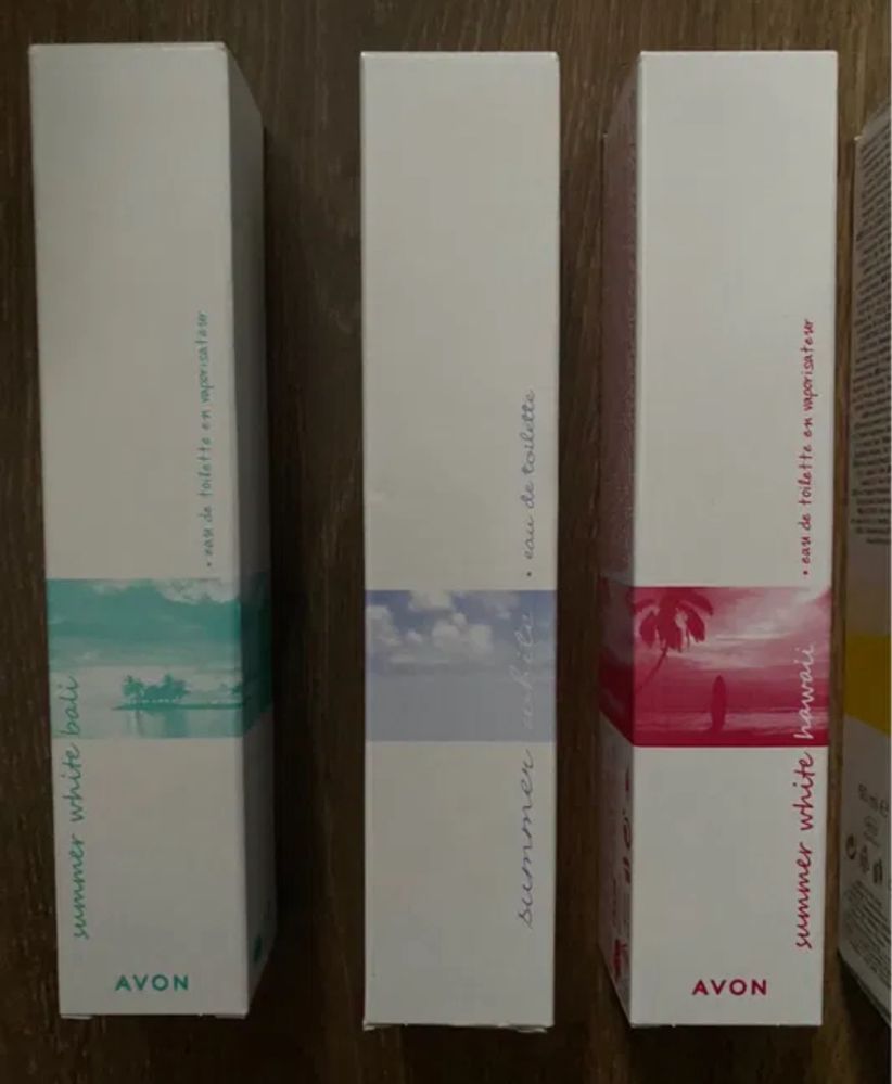 Avon Perfum Summer white , sunset , rio , maldives , bali