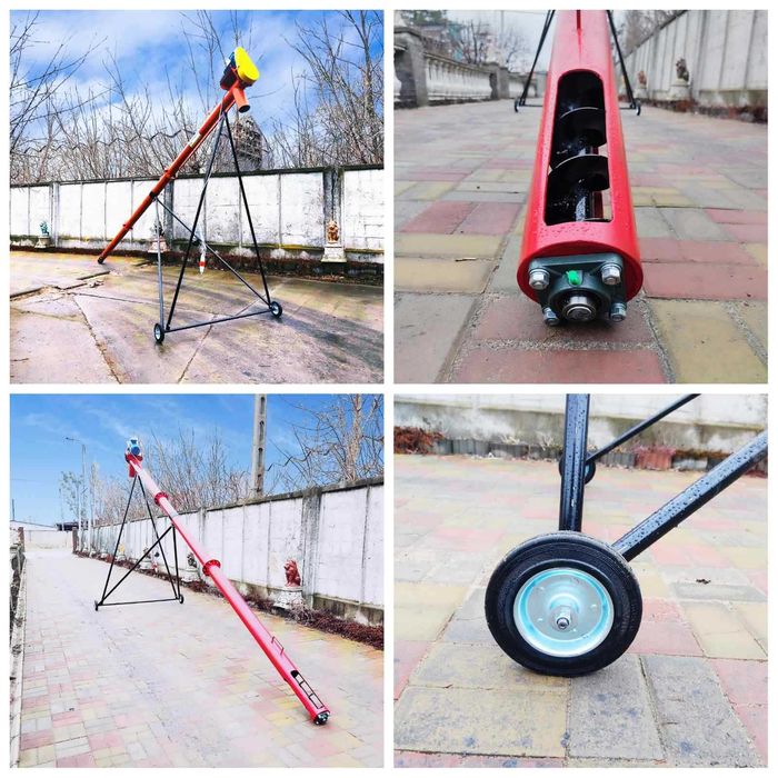 Шнек 219*6м, гвинтовий конвеєр, протруювач, погрузчик шнековый, бункер