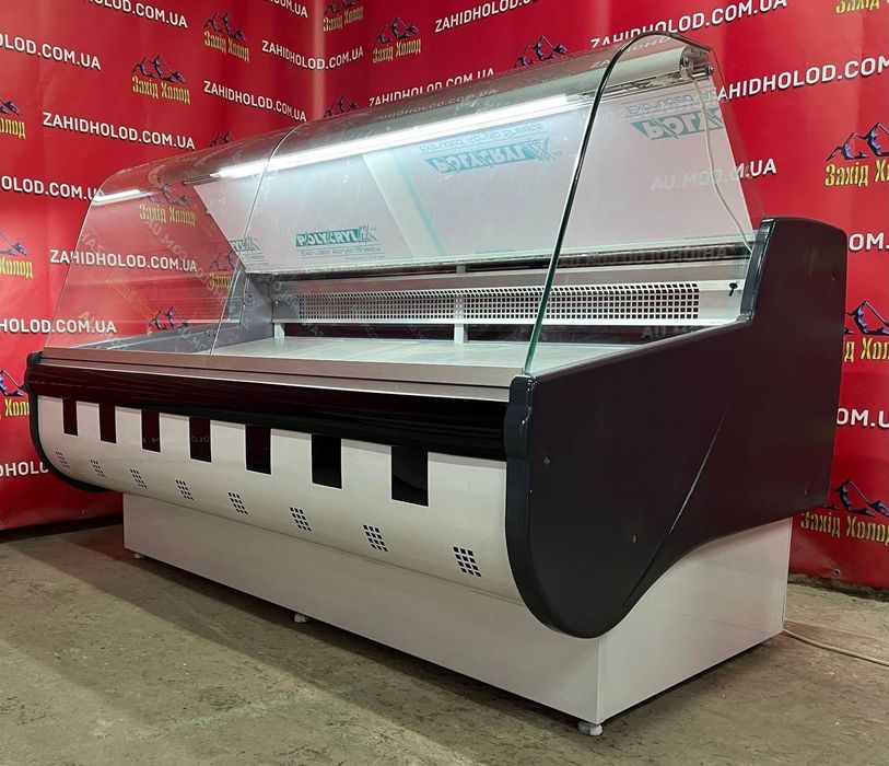 Горизонтальна холодильна вітрина.Вітрина для м'яса. Вітрина Gold