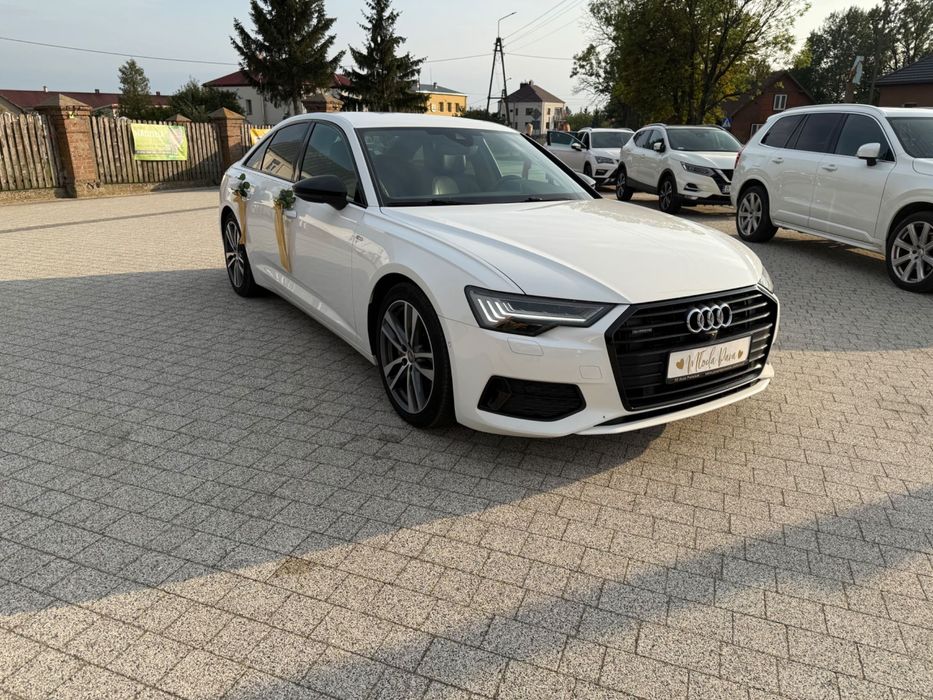 Samochód, auto do ślubu, wynajem piękne Audi A6 C8