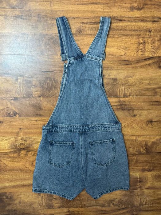 Ogrodniczki jeansowe krótkie na szelkach kombinezon krótki LMTD S 36