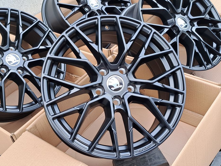 Alufelgi SKODA 18' 5x100 Scala Rapid Fabia Kamiq Roomster CA20 MATT