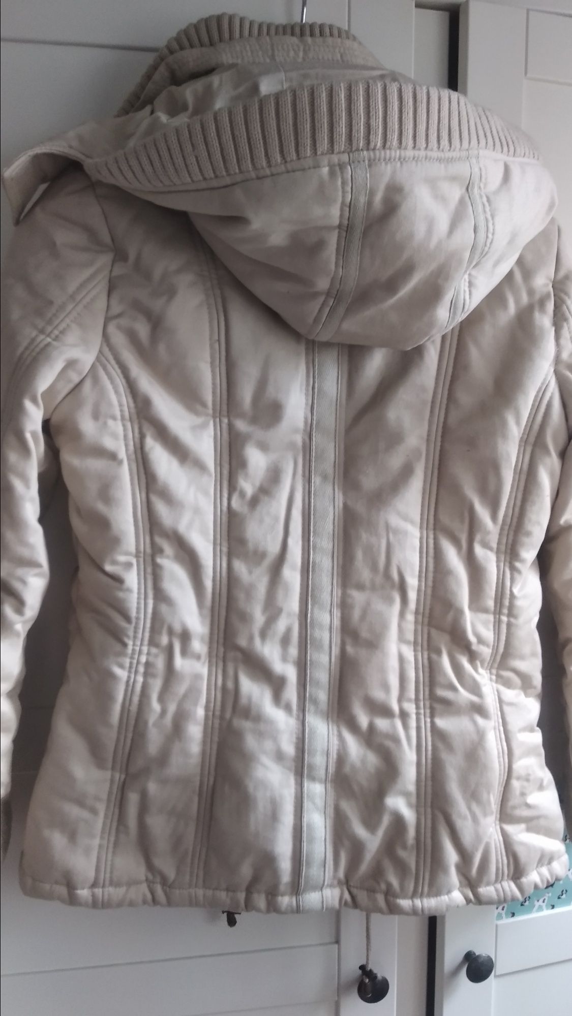Nowa kurtka zara 100% bawełna mega oryginlna beż Eco bardzo ciepła