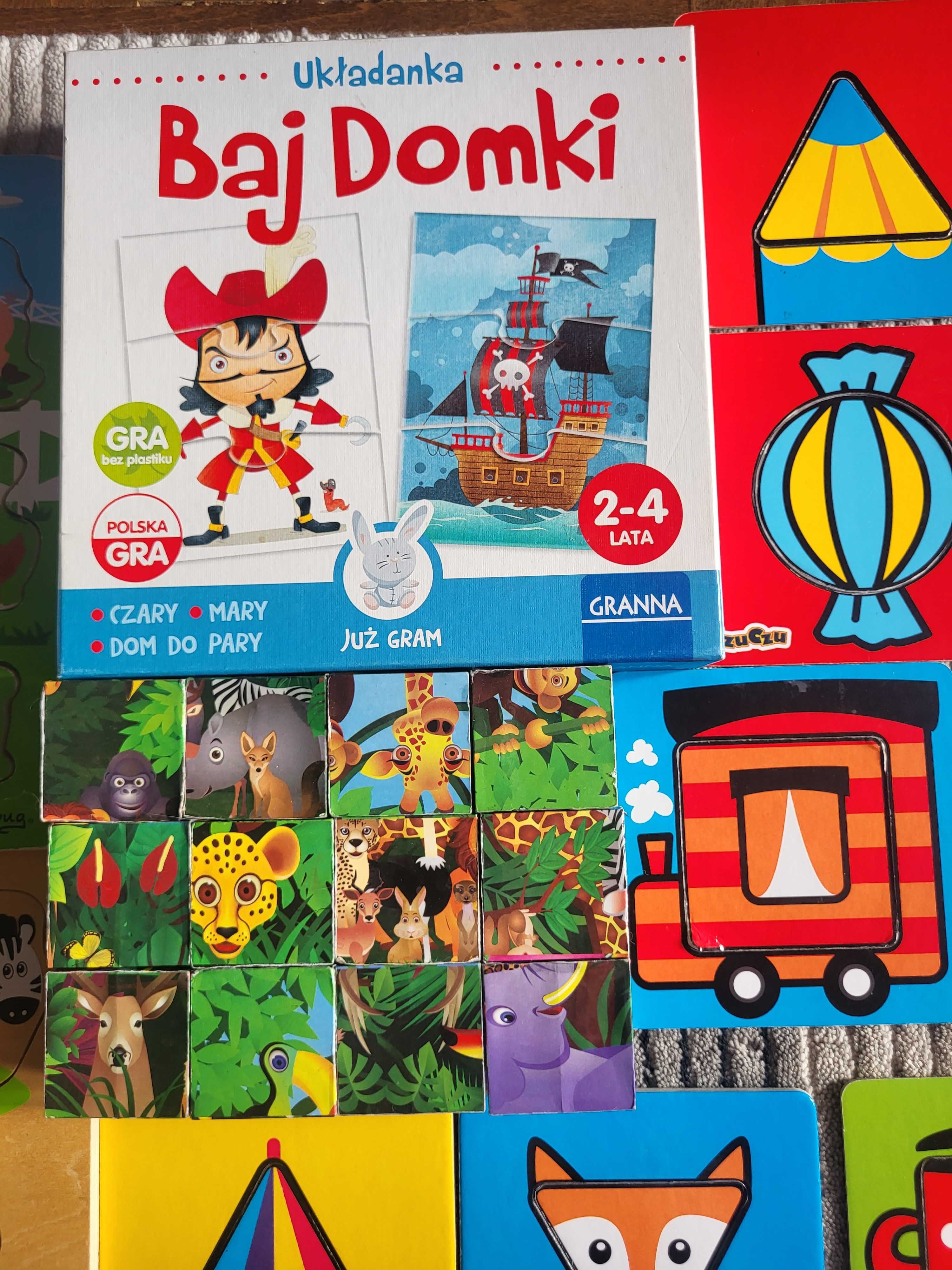 Puzzle z dźwiękiem, drewniane, memory, klocki, układanka CzuCzu