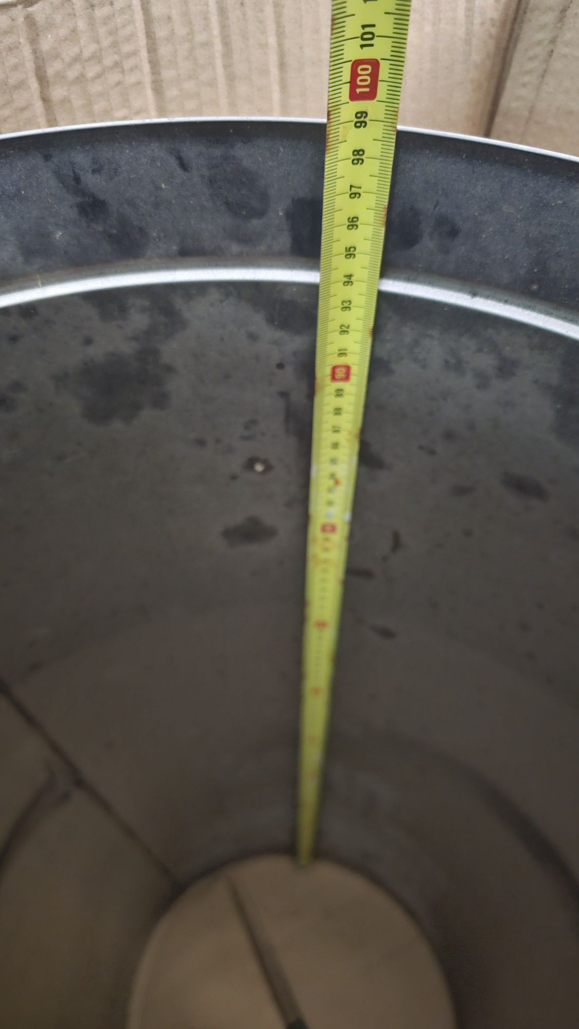 Tubo aço inox 40cm x 99cm