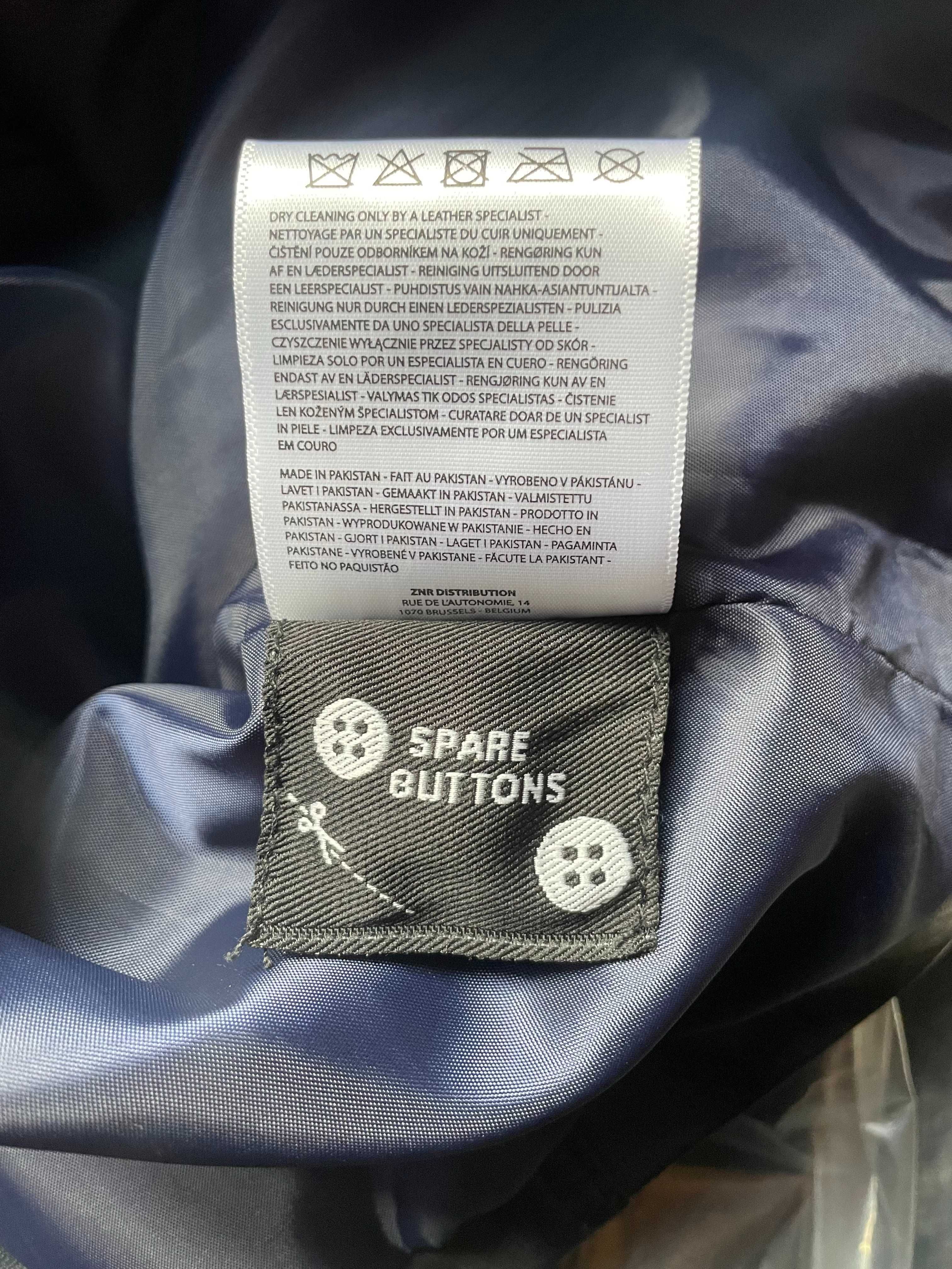 Lee Cooper kurtka męska 100% skóra owcza r. L model BRANDO kolor Navy