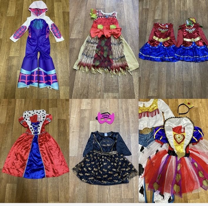 плаття Королеви, Рапунцель,Суперменши,,Бетменши , Павучка, Жасмін