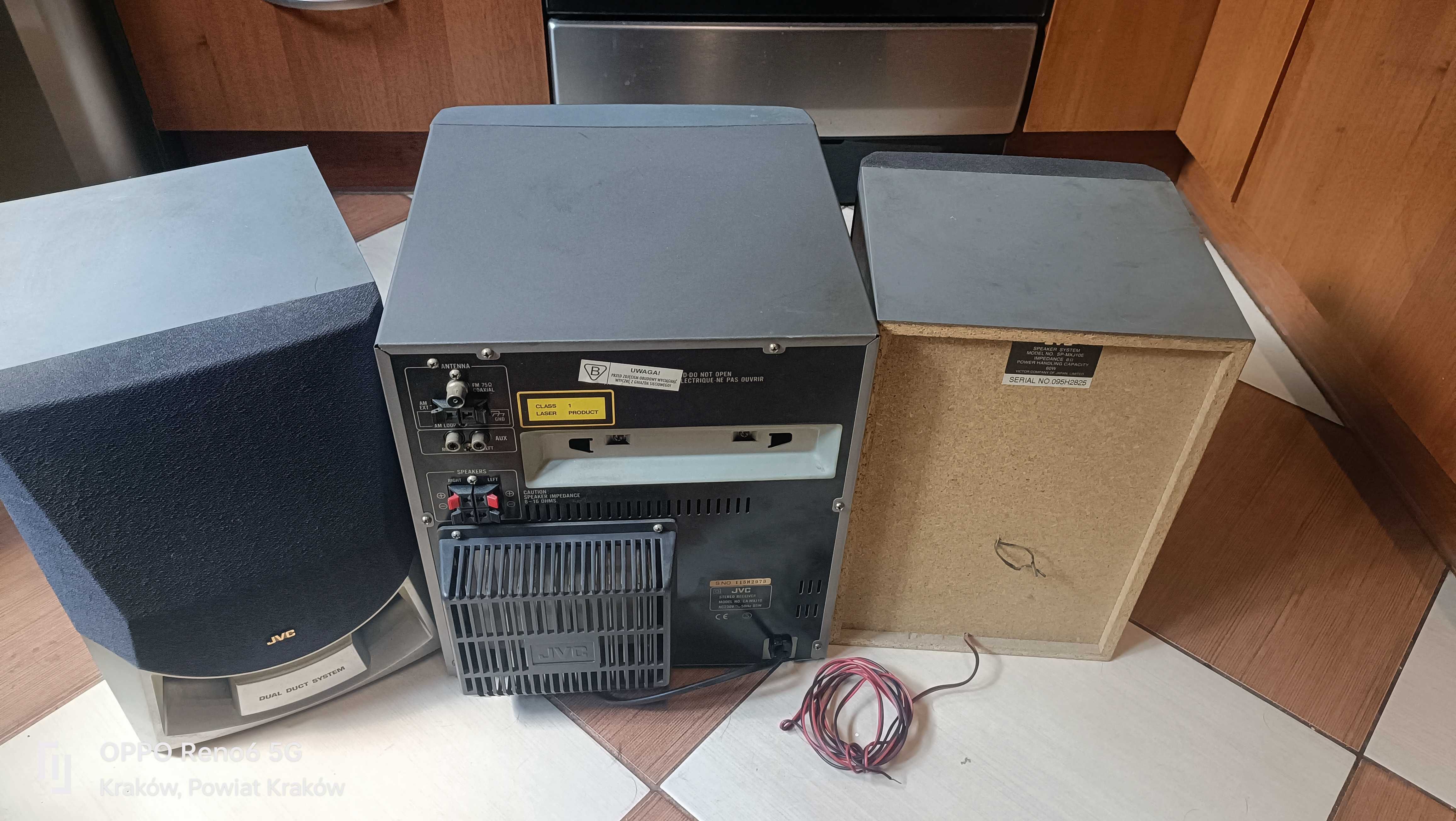wieża jvc plus kolumny 60w
