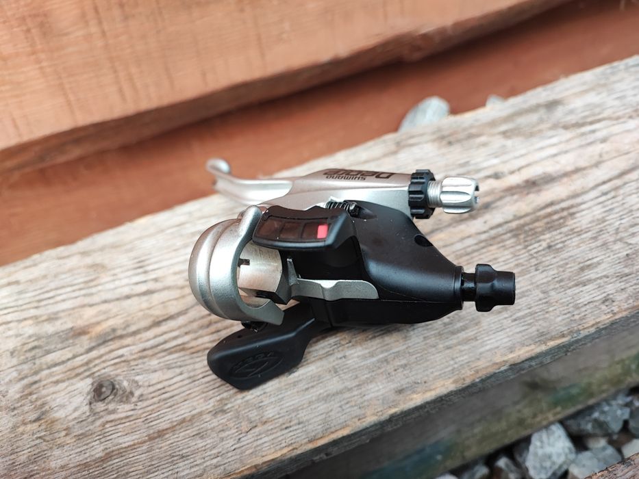 Lewa klamkomanetka rowerowa Shimano Deore M510 3s Retro MTB