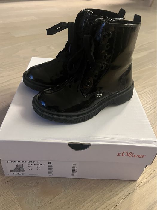 Botki S.Oliwer Black Patent, rozm. 29