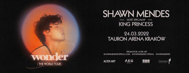 Bilet-y na koncert Shawn Mendes -Wonder: The World Tour -Kraków -24.03