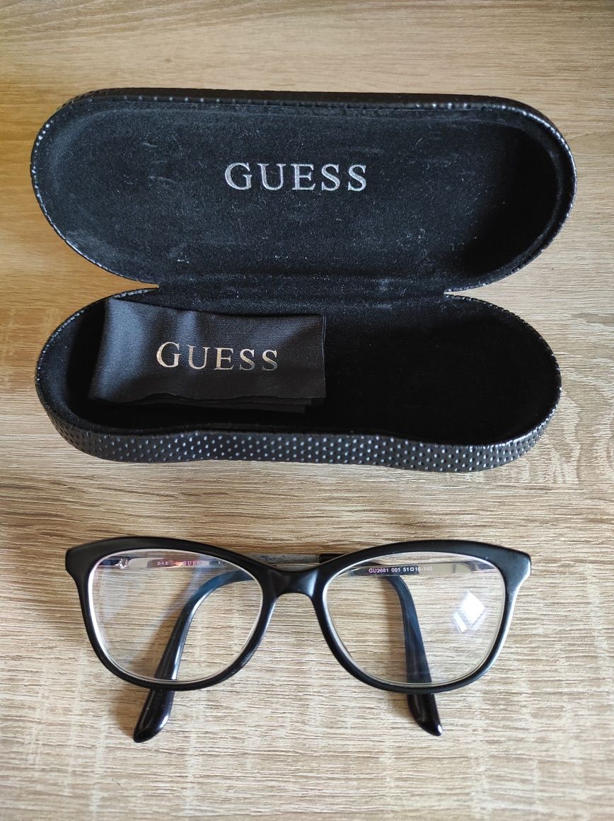 Oprawki okulary Guess GU2681- 001 czarne i pudełko