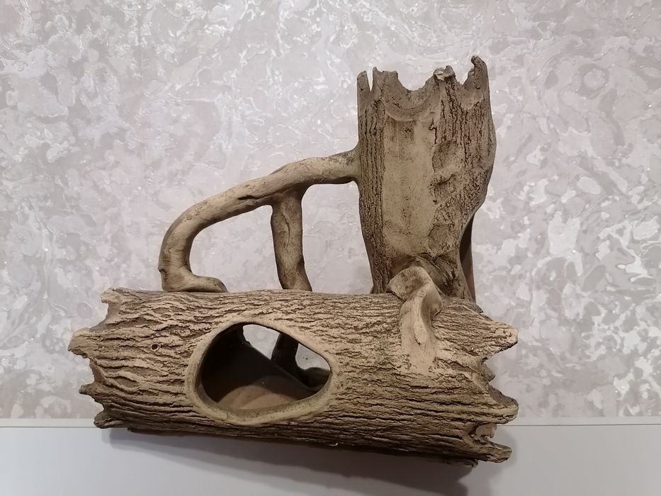 Декорация Природа для аквариума "Два маленьких бревна" 18x20 см