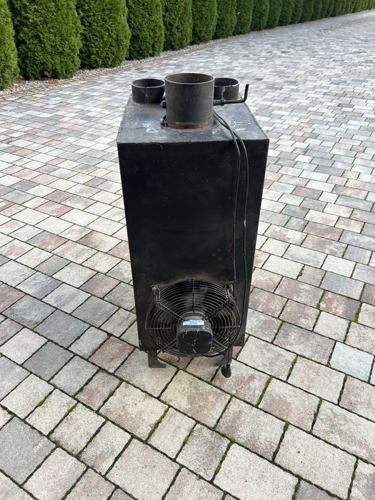 Piec nadmuchowy z nadmuchem dmuchawa nagrzewnica powietrza koza Higher