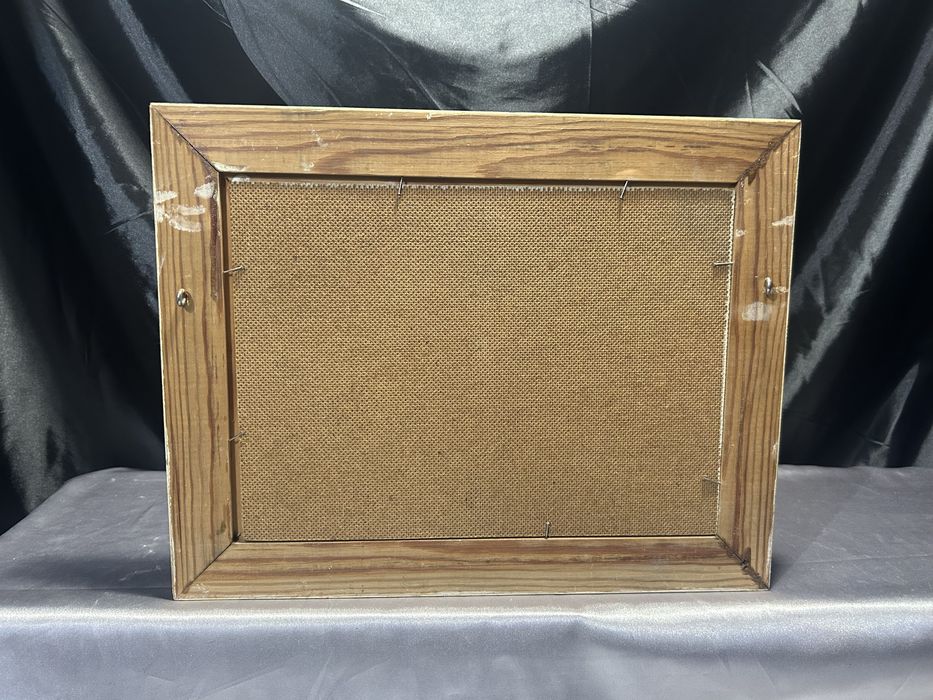 Obraz – Łódź w porcie – olej na desce