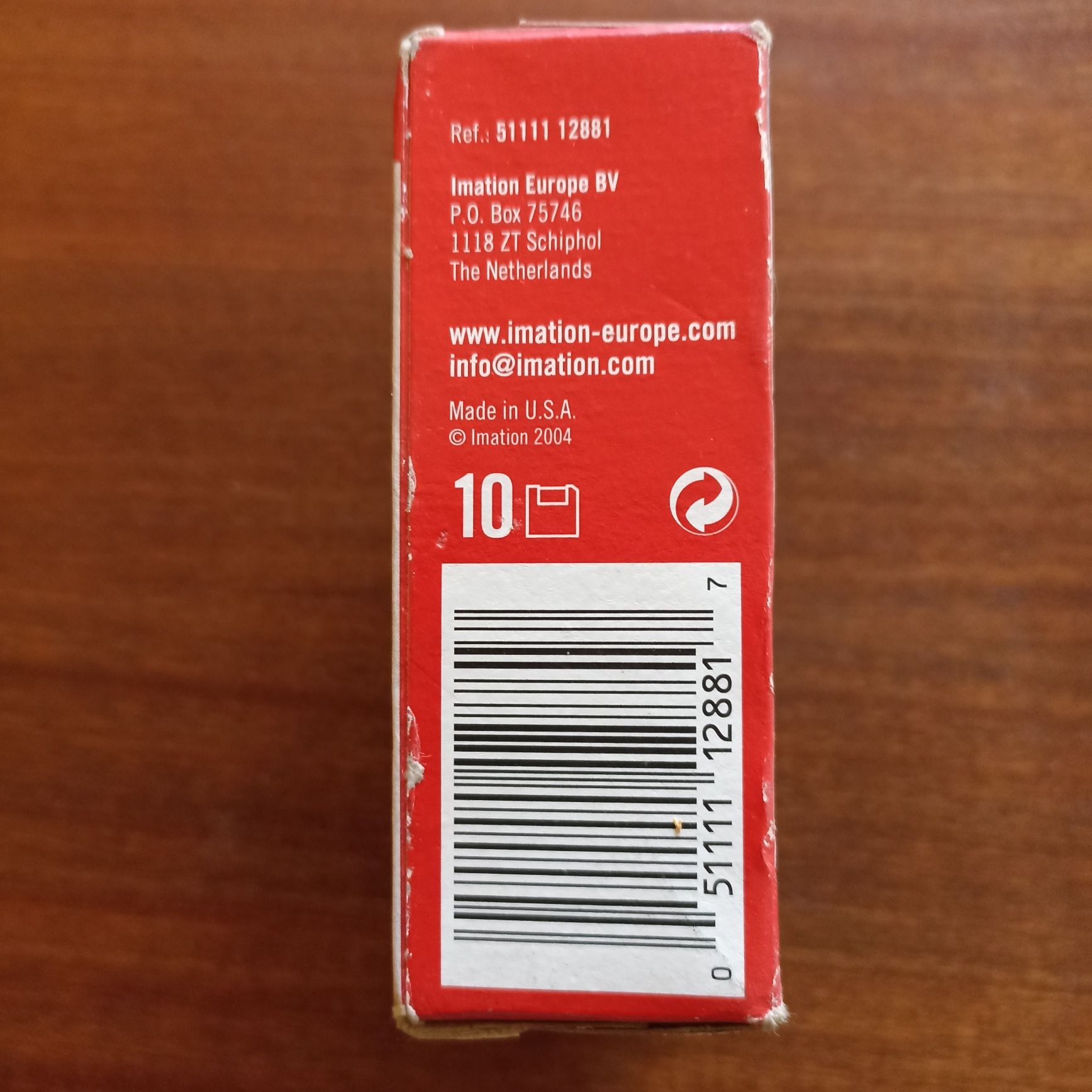 Caixa de 10 disquetes 3,5 " 2 HD seladas
