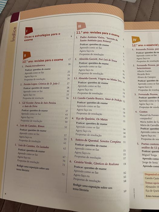 Livro de preparação para o exame nacional de português de 12 ano