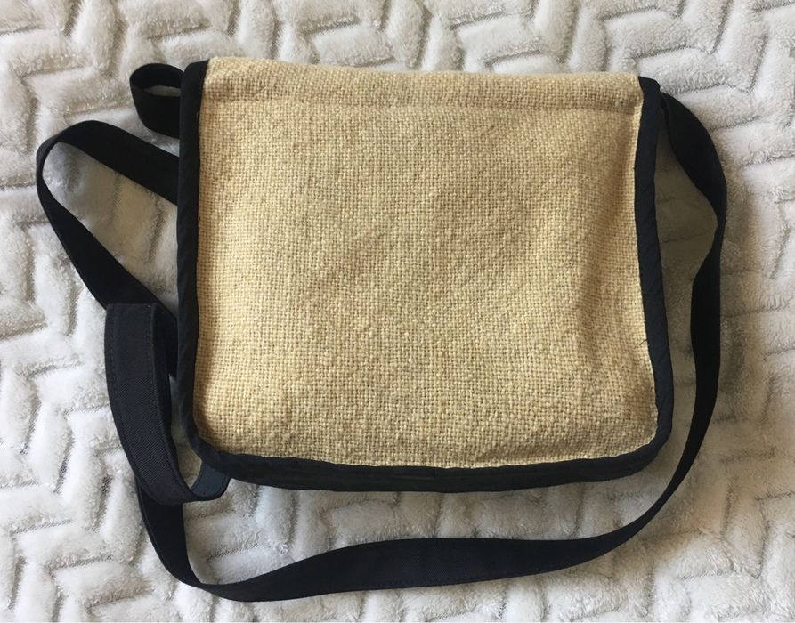 Torebka tekstylna z włókien naruralnych z motywem andyjskim