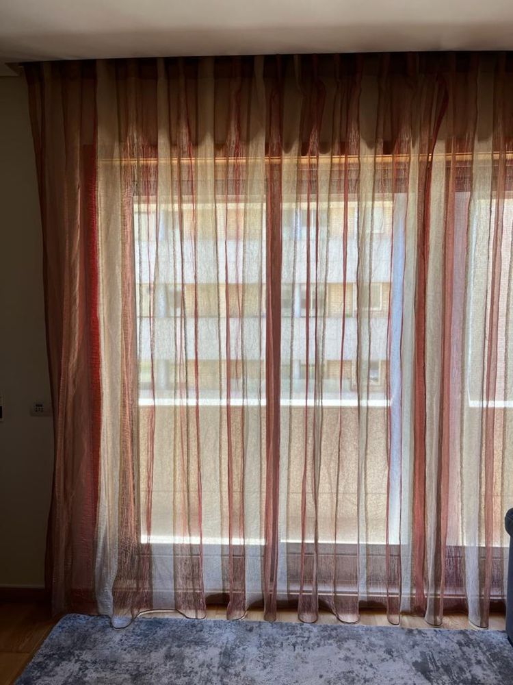 Cortinados organza sala