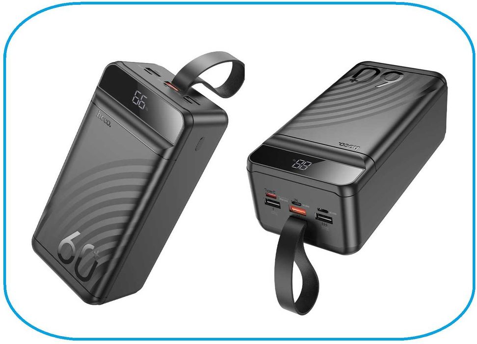 Hoco 60000mAh j123c - оригінальний повербанк; Power Bank baseus xiaomi