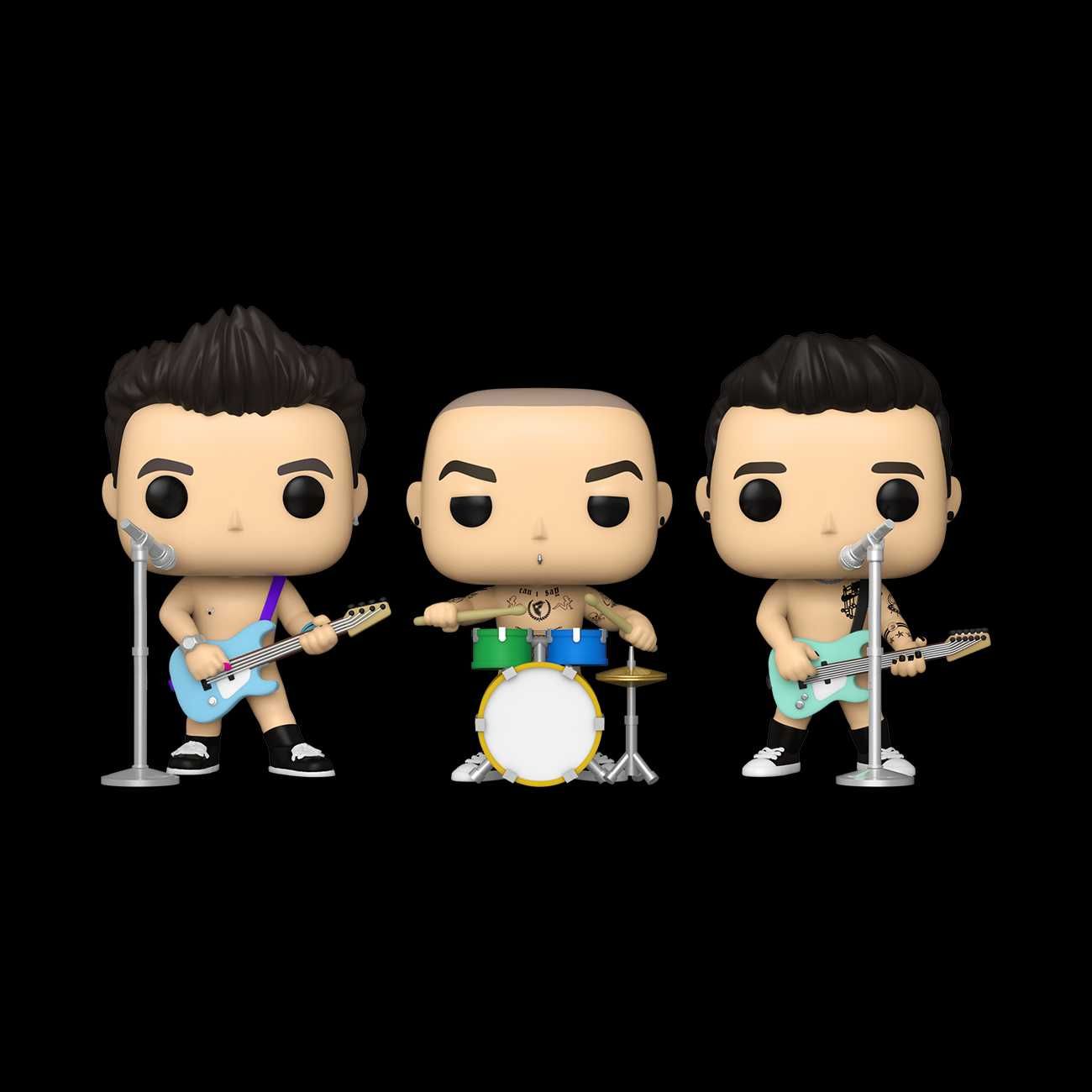 Funko Pop! Rocks Blink-182- Mark/Travis/Tom - 3 Pack - NOVO/LACRADO