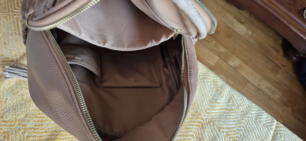 Mala tipo mochila bege