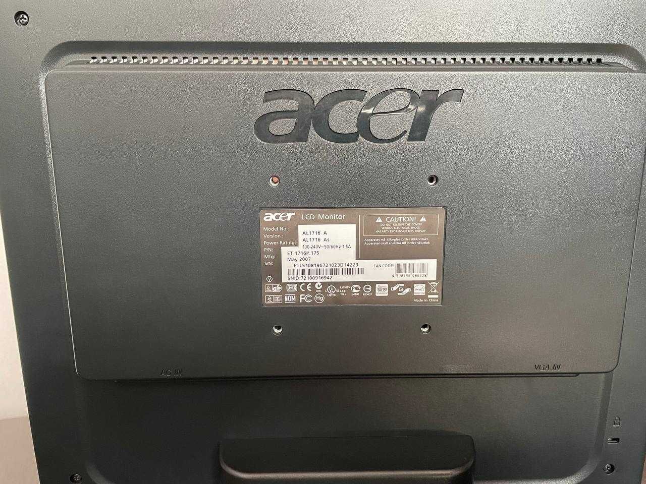 Монітор 17" TFT Acer AL1716