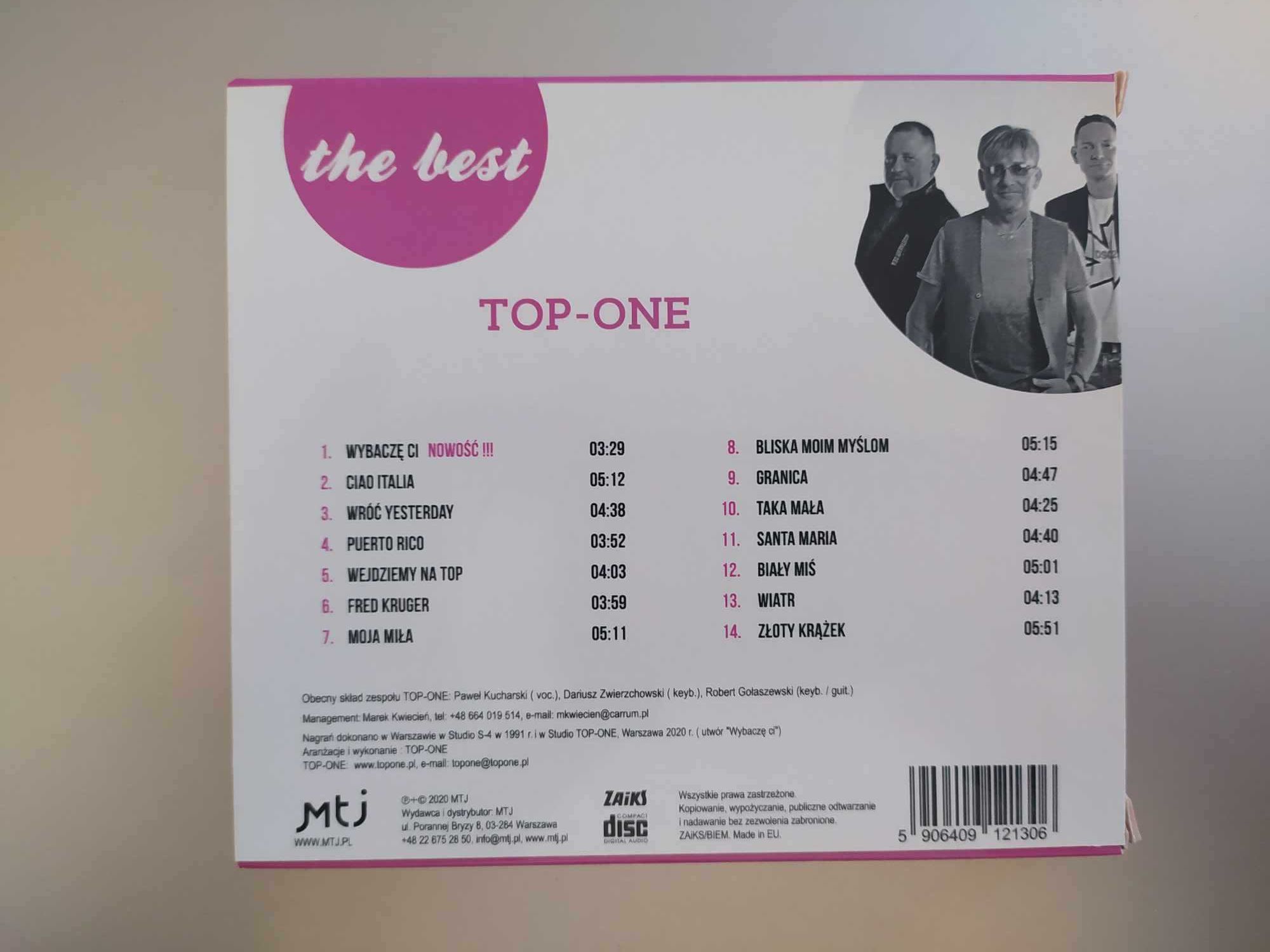 CD The Best Top-One "Biały miś",cd z autografami,płyta nowa, bez folii