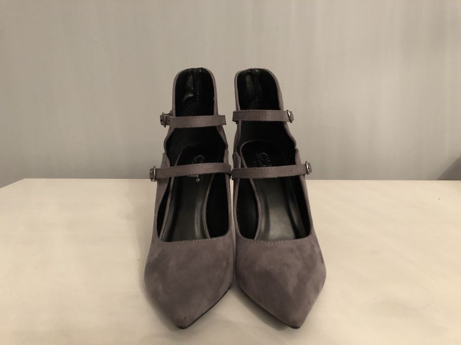 NOWE szare zamszowe szpilki