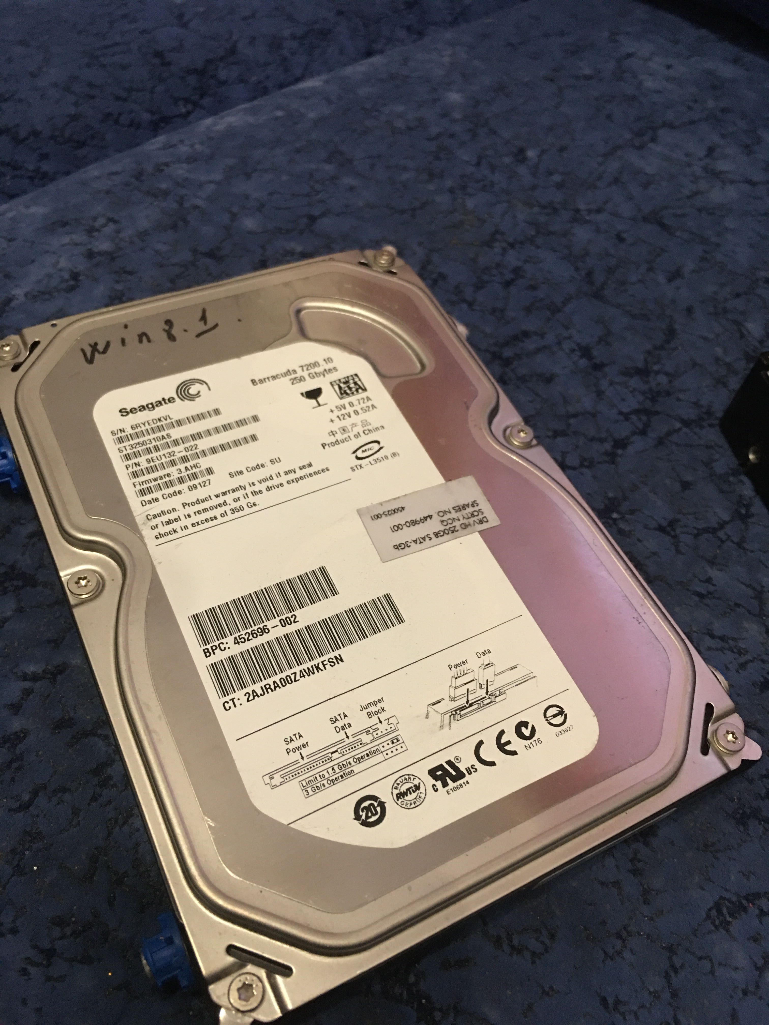 Hard Disk Drive 250gb