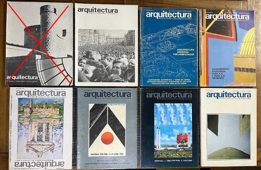 Revistas sobre Arquitectura – anos 60, 70,80 e 90