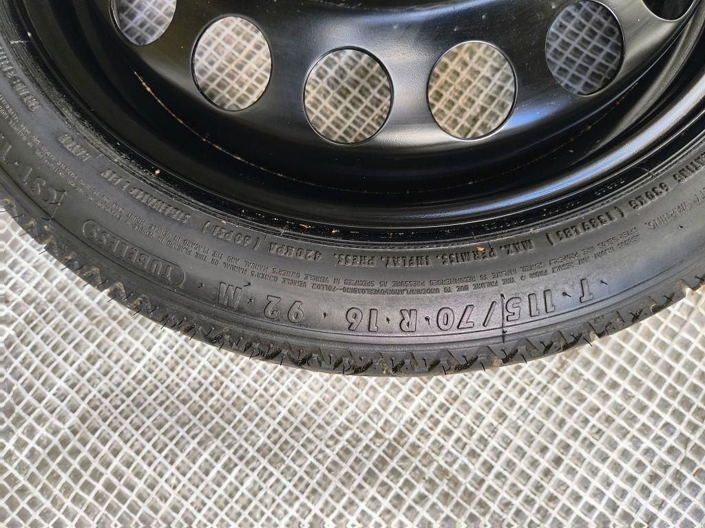 Koło dojazdowe dojazdówka zapas Opel 115/70R16 16 cali 5x100 Astra H