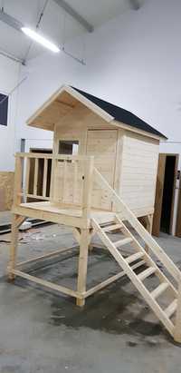 Solidny Drewniany domek dla dzieci 125x200x260! Plac zabaw PROMOCJA
