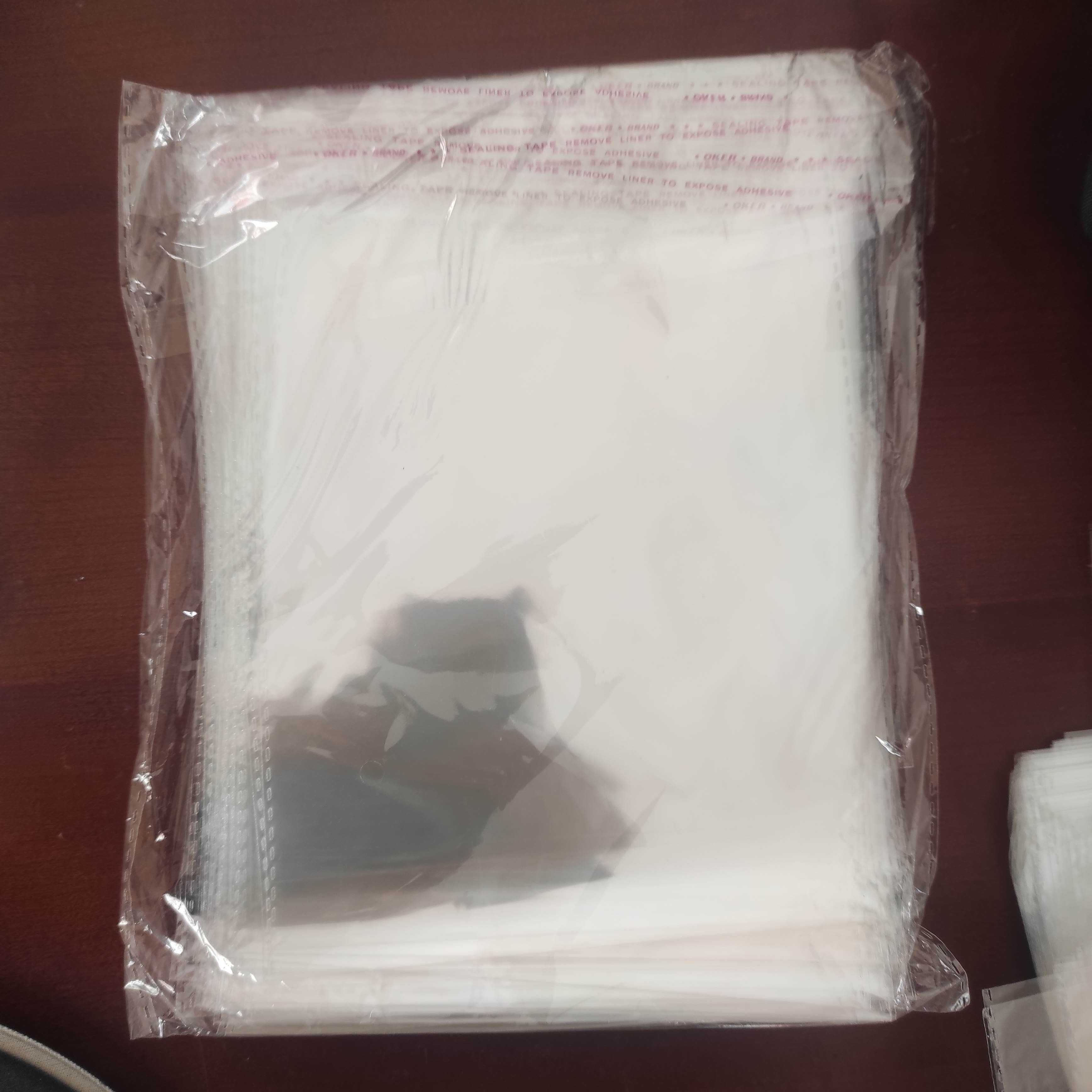 Sacos transparentes com abas adesivas - desocupar (+ de 250 unidades)