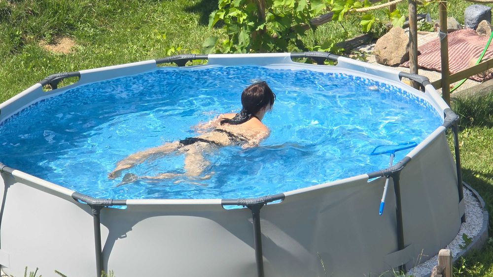 Basen stelażowy Bestway 305x76 Steel PRO Max + mocna pompa + wybierak