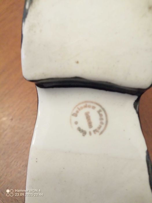 Steatyt Katowice Zagórski - Figurka -Mysz w bucie- sygnatura