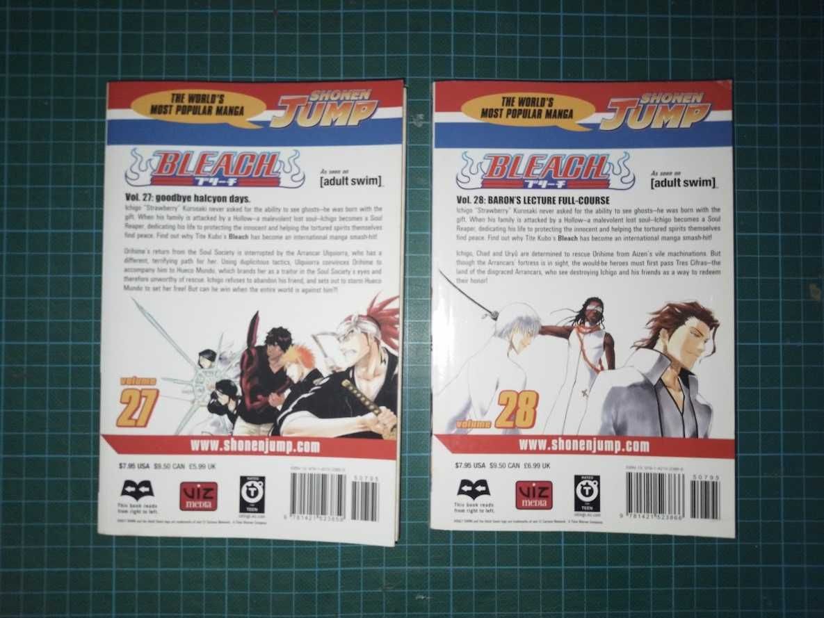 Mangá Bleach Inglês Volumes 27 e 28