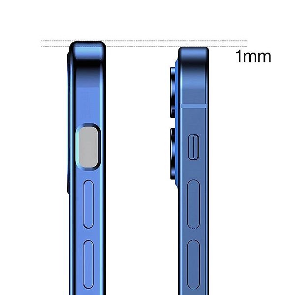 Joyroom New Beauty Series ultra cienkie przezroczyste etui z metaliczn
