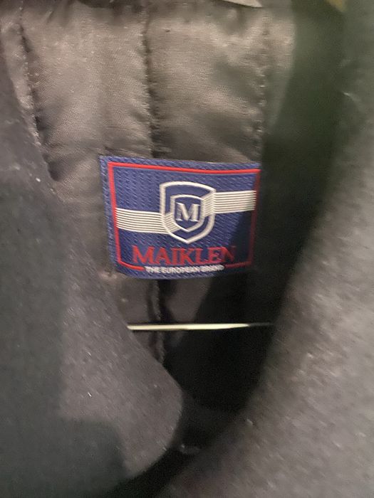 Нове якісне чорне чоловіче пальто MAIKLEN Donato Made in Italy