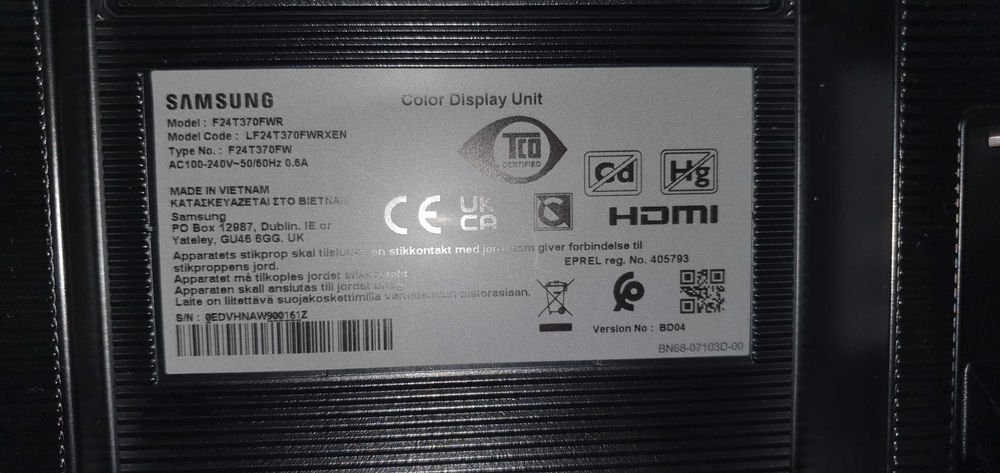 Monitor Samsung LF24T370FWR (24 cale LED IPS Full HD)