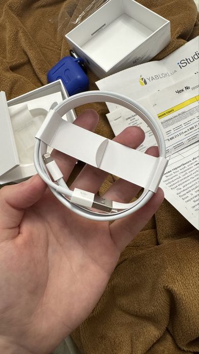 Кабель Lightning USB-A Чек єсть (Оригінал з коробки Airpods 2)