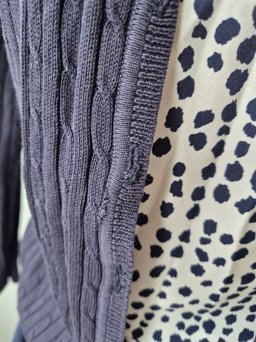 Granatowy damski sweter zapinany Dunnes M używany