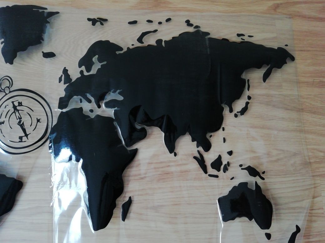 Mapa mundo autocolante