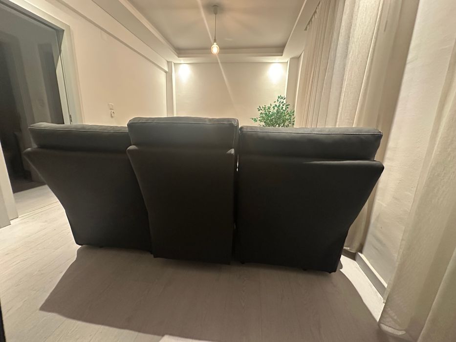 Sofa Relax 3 lugares em Pele Sharona | estado novo