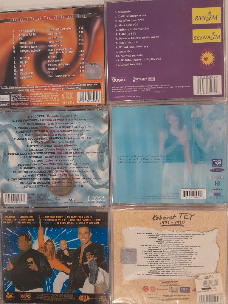 Zestaw płyt kompaktowych  cd stare płyty
