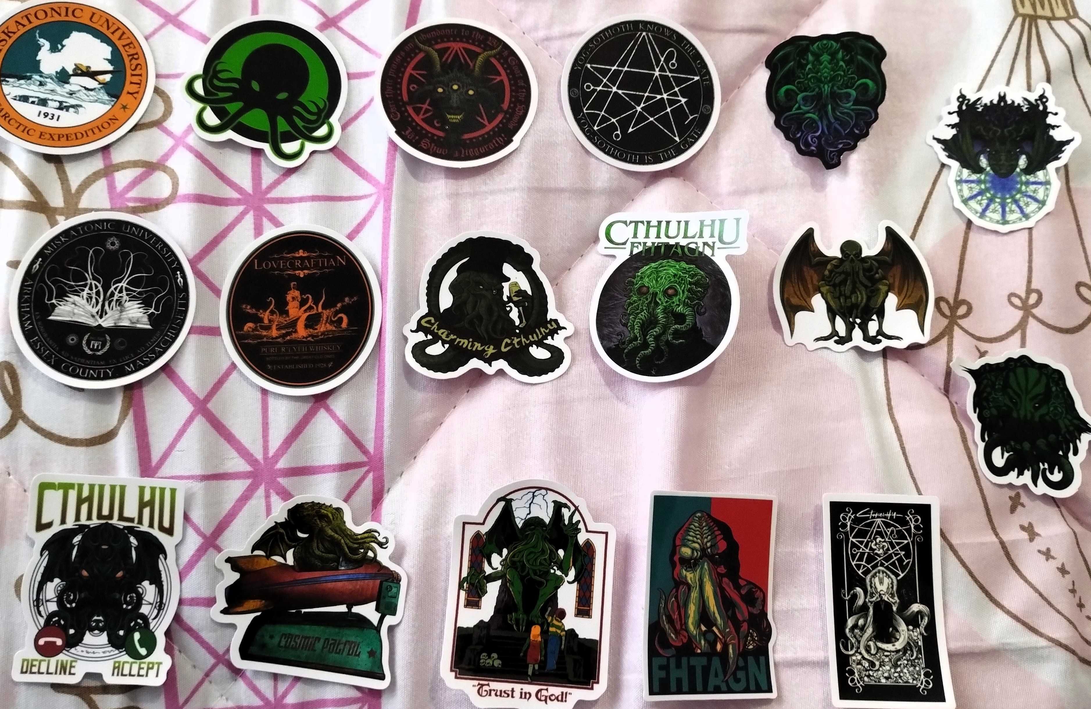 Colecção 50 Autocolantes Cthulhu - H.P. Lovecraft