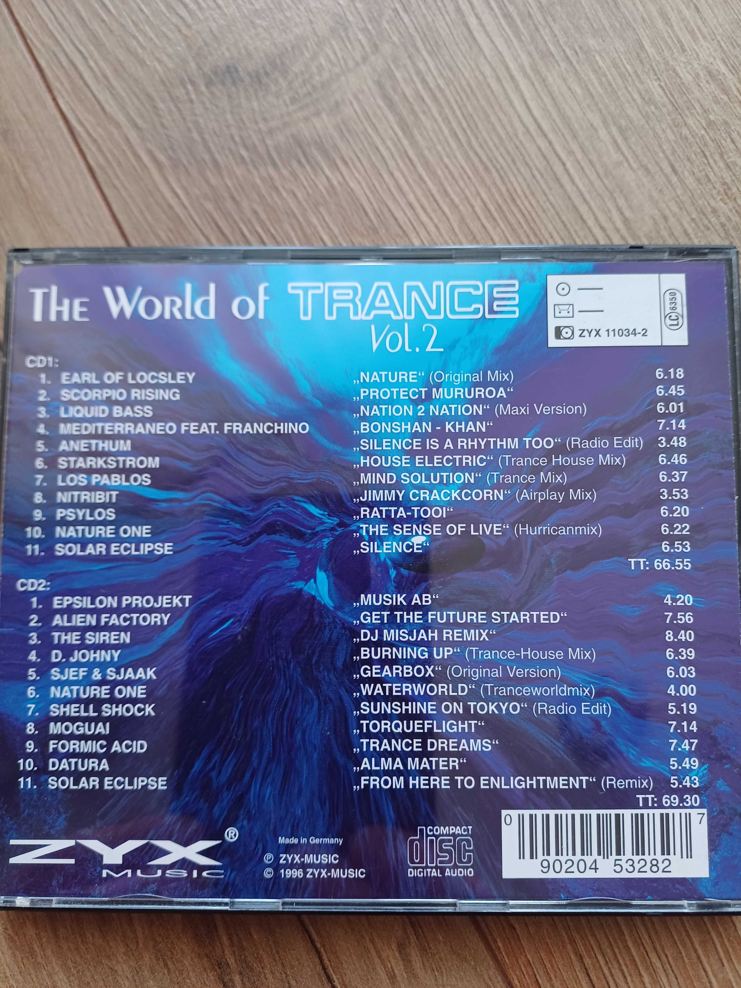 CD trance, techno, 1996r., the world of trance