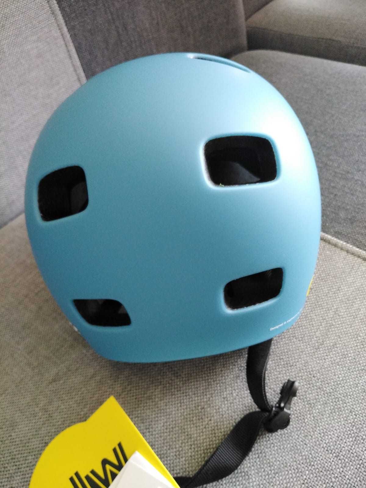 Nowy kask rowerowy POC crane mips M (55-58) niebieski pełny komplet