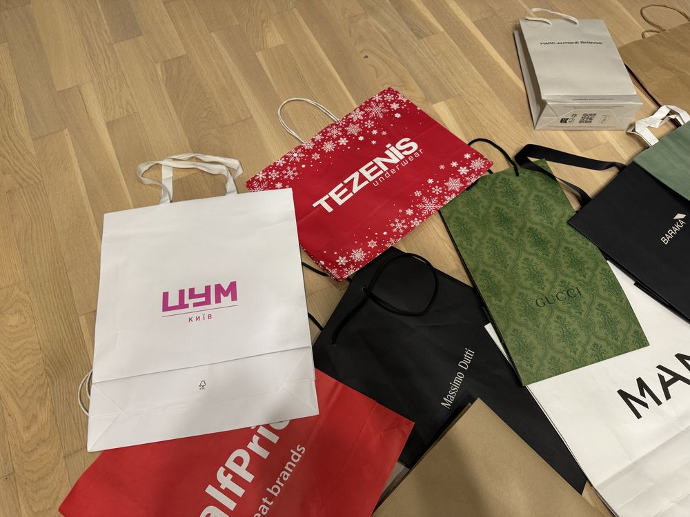 Брендовые пакеты gucci/цум/brocard/cher/adidas/mango/massimo/vs/baraka