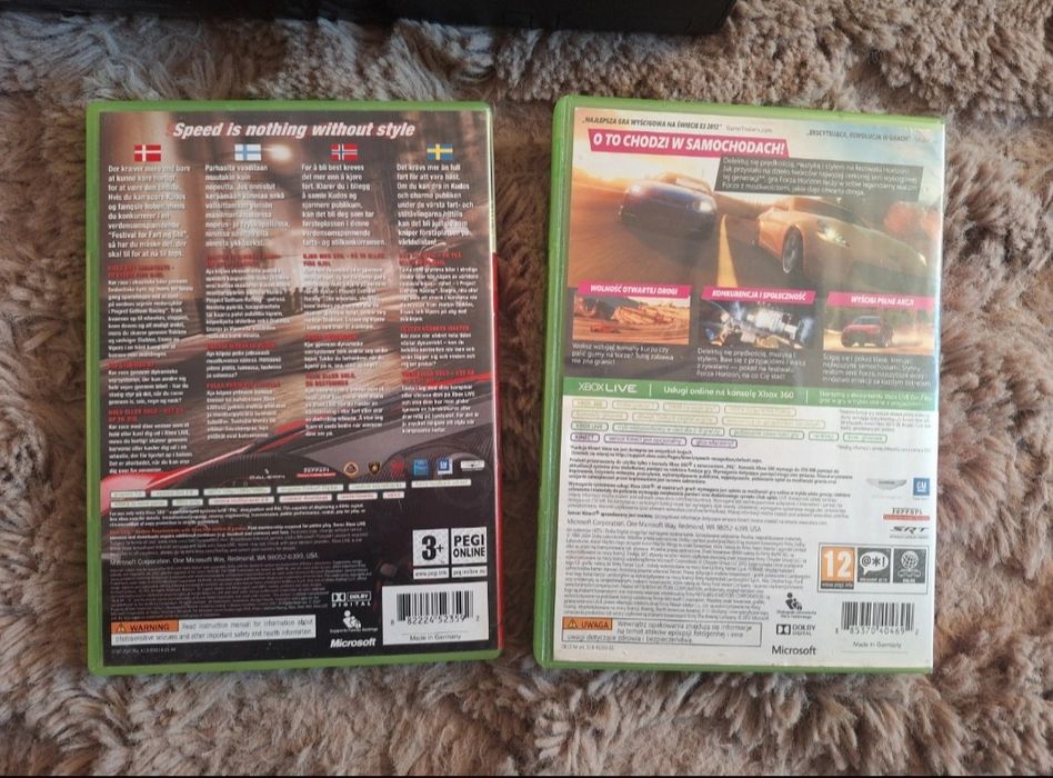 Konsola Xbox 360 E 500gb + pad, kable i dwie gry